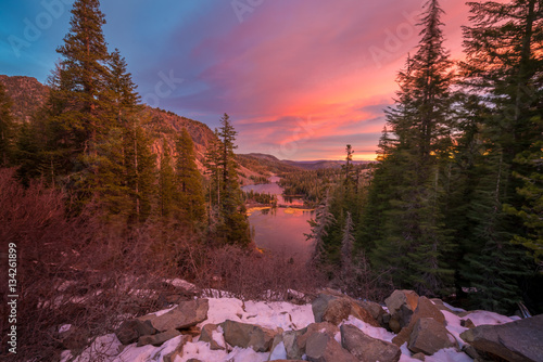 Beatiful Sunrise at Mammoth Lakes