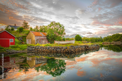 Processed HDR. Sunset on th...