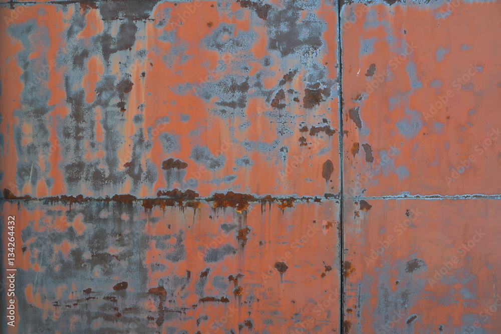 rusted big Iron plate rusted big Iron plate