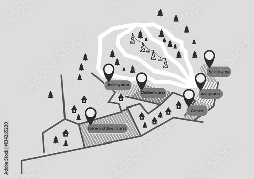Map ski resort