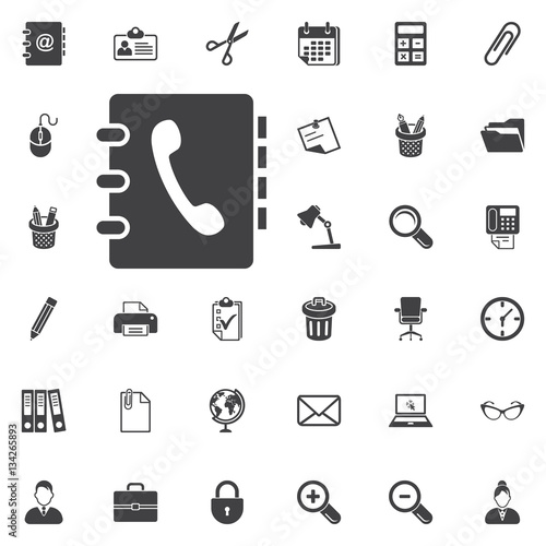 phone book vector icon