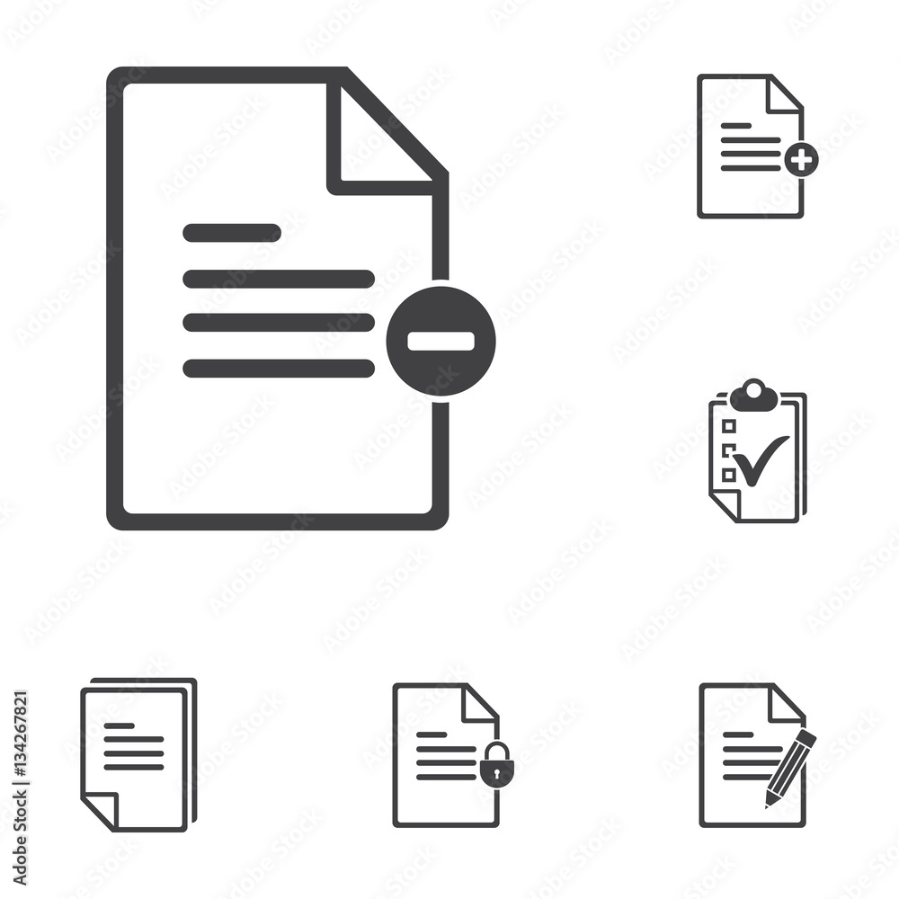 remove document icon remove document icon