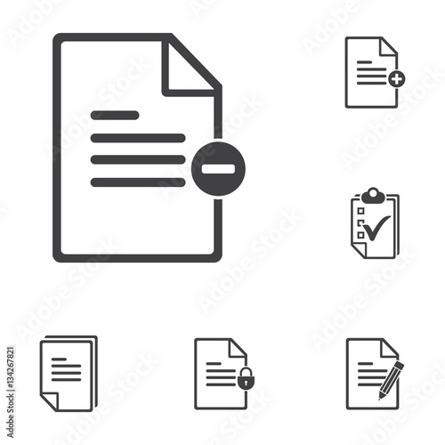 remove document icon