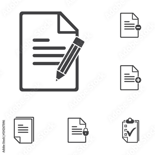 note with pen icon