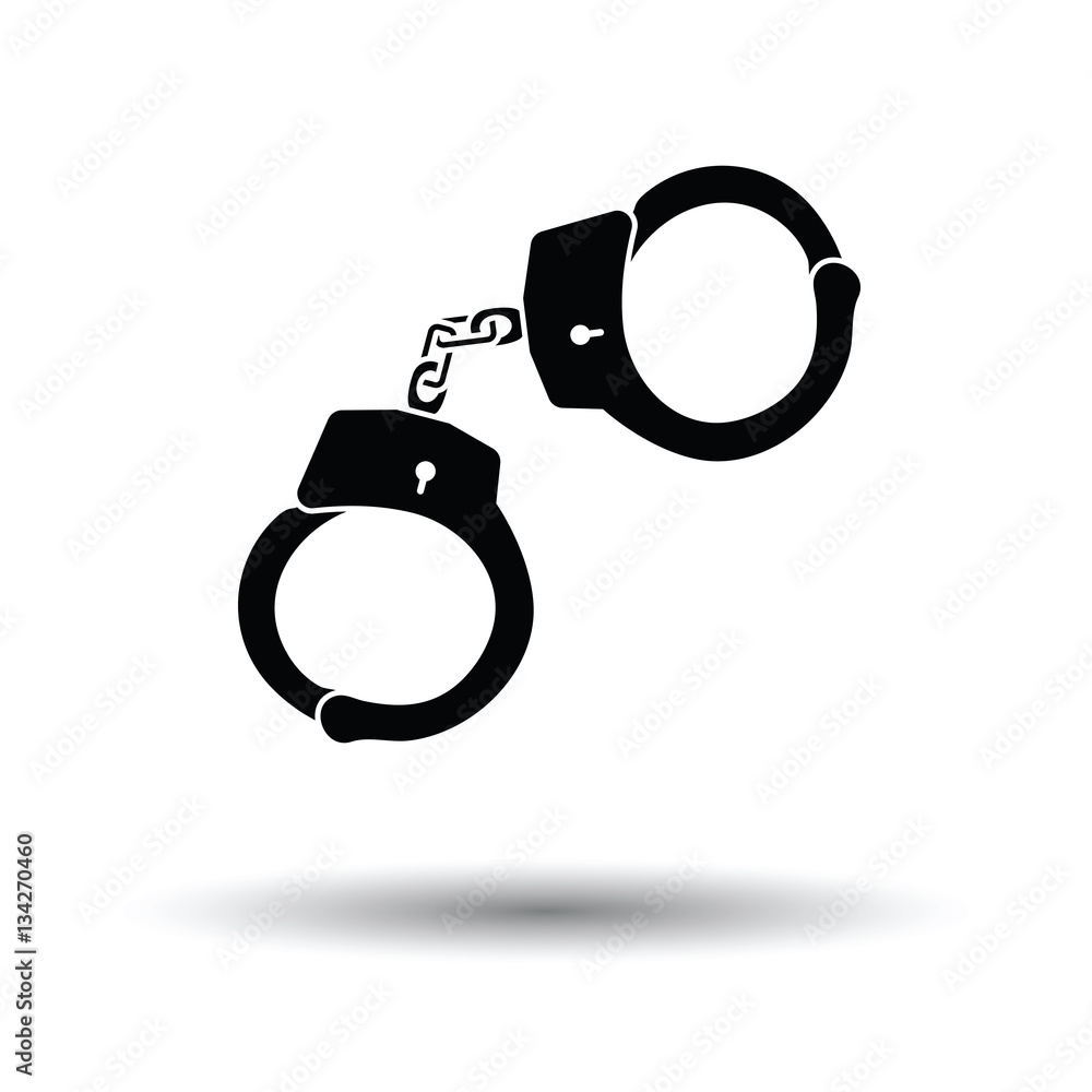 Police handcuff icon Police handcuff icon