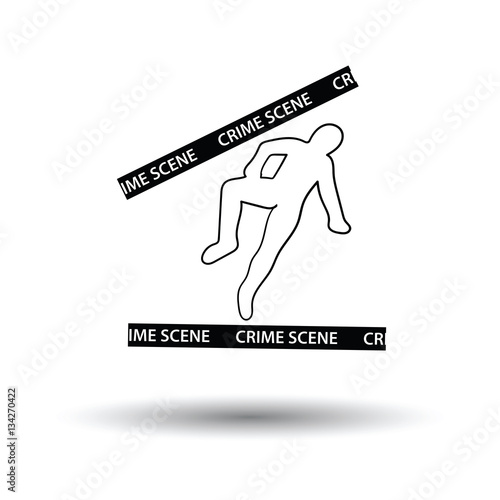 Crime scene icon