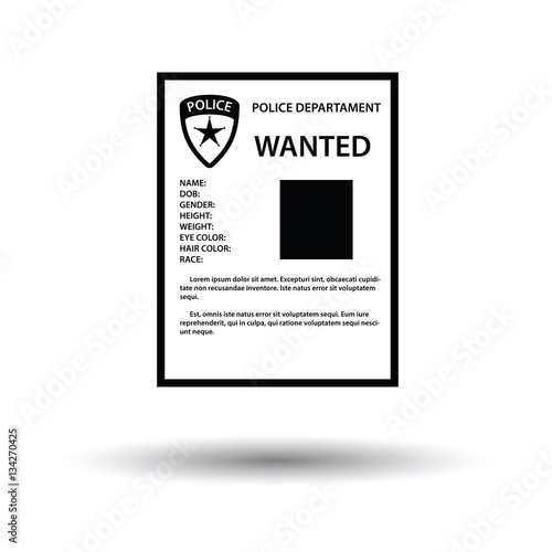 Wanted poster icon