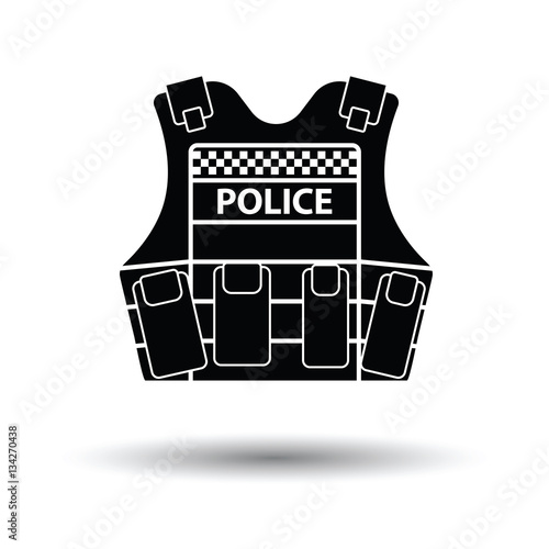 Police vest icon