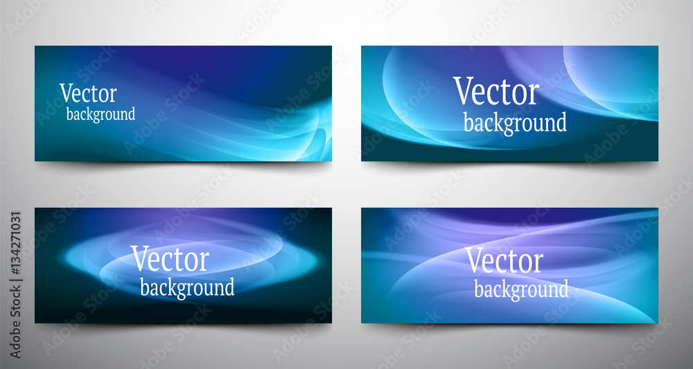 Fototapeta premium abstract line banner set