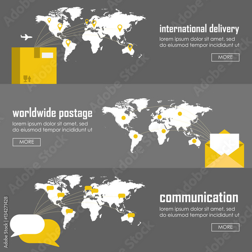 Web vector illustration infographic template set.