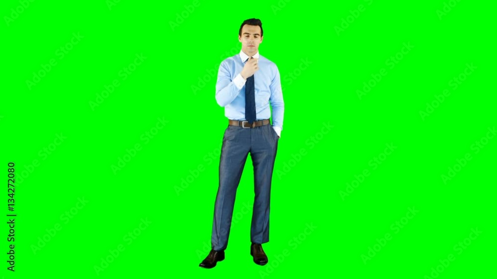 Businessman using digital screen Businessman using digital screen