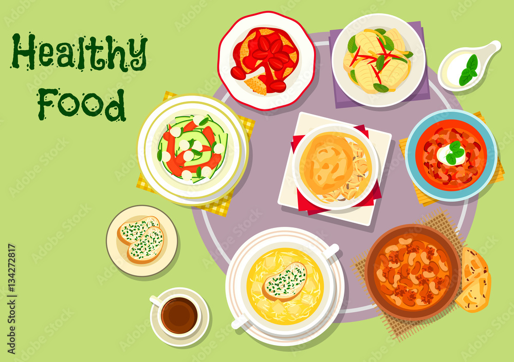 Hearty food icon for menu or recipe design Hearty food icon for menu or recipe design