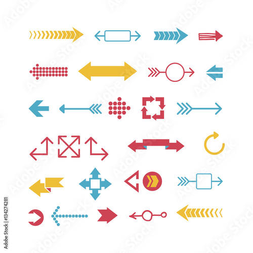 Arrow web icon vector illustration.