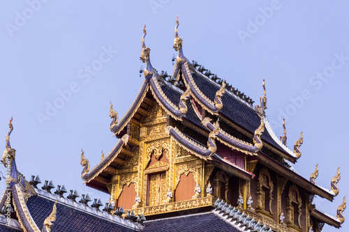 Teak Chapel In Wat Banden, Chiangmai Thailand © prwstd