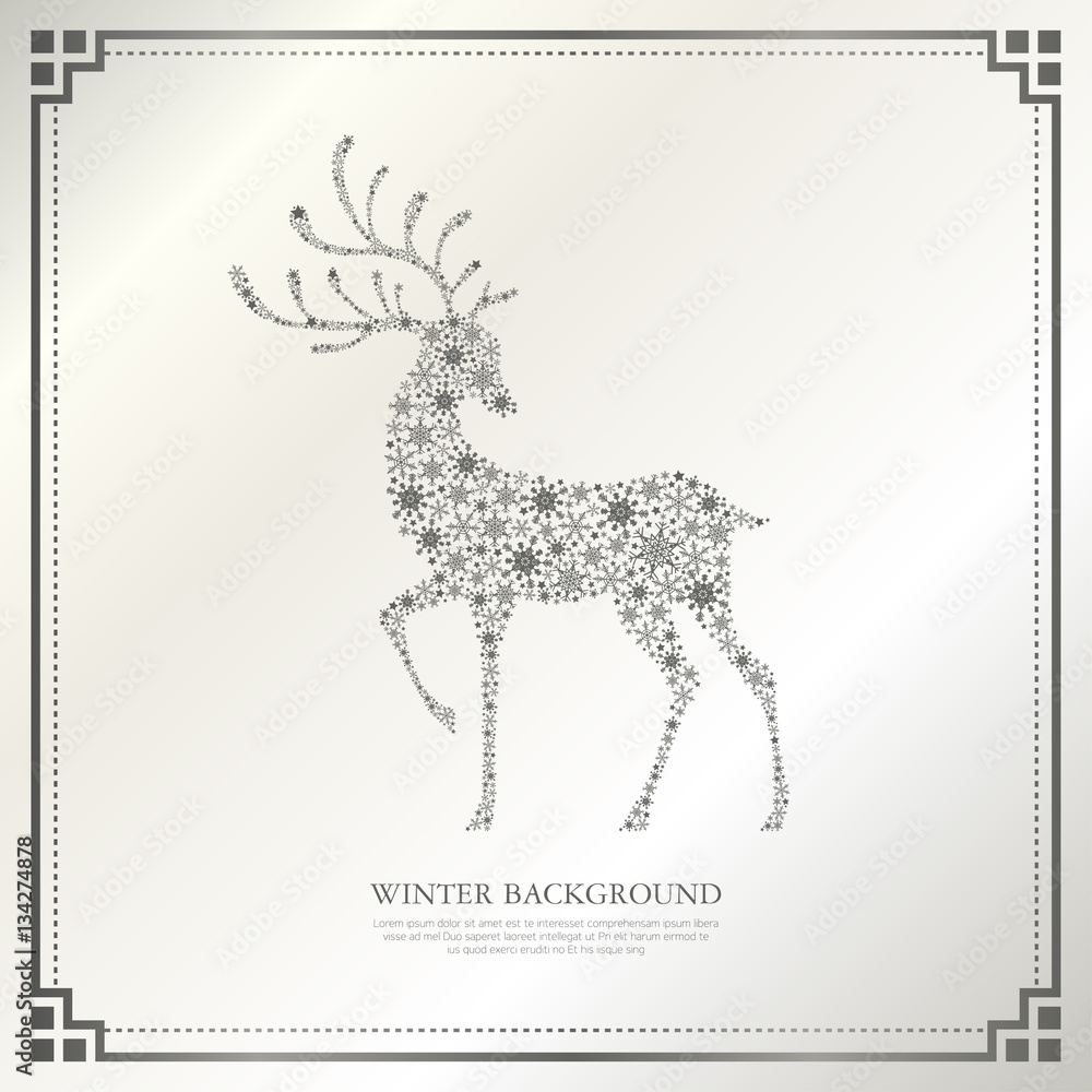 Winter background illustration Winter background illustration