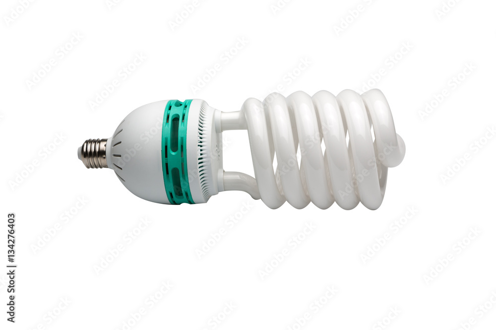 isolated energy saving bulb on white background isolated energy saving bulb on white background