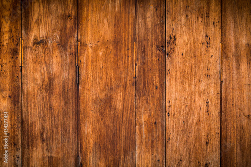 vintage wood door wooden board background.