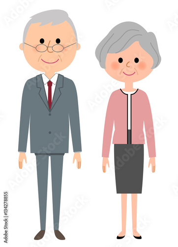 シニアカップル　おじいちゃんおばあちゃん