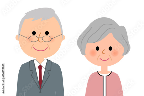 シニアカップル　おじいちゃんおばあちゃん