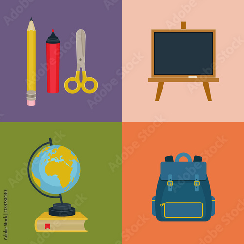 Back to school vector icons