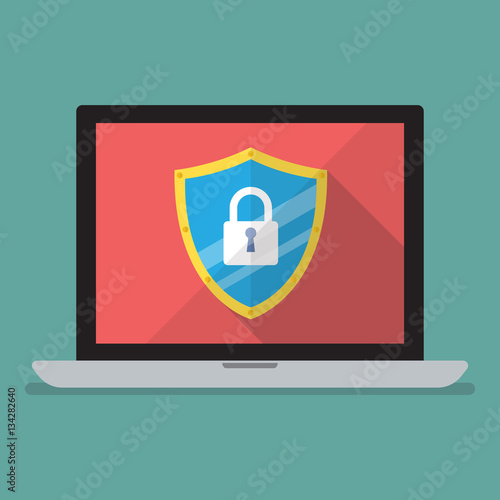 Laptop computer protected by firewall guard