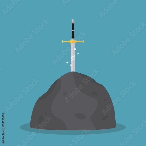 Sword stuck in the stone