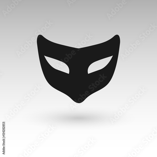 masks silhouette in black   vector