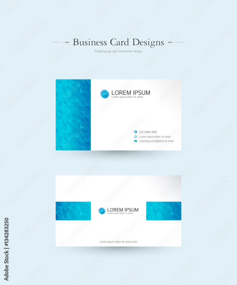 Business card design illustration Business card design illustration