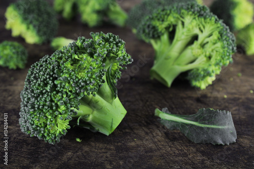 Wallpaper Mural healthy green organic raw broccoli ready for cooking Torontodigital.ca