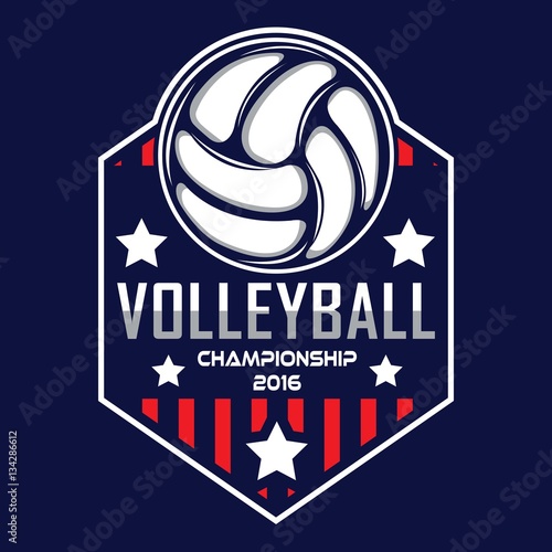 Volleyball logo, America logo