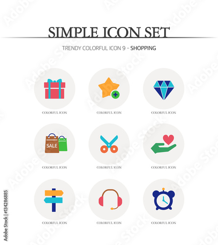 shopping Simple Icon Set