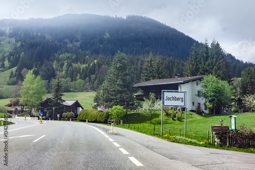 Jochberg, TIROL, AUSTRIA. Entry into the city. photo