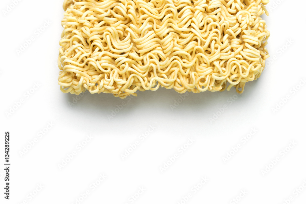 Obraz premium Noodle, Instant noodles isolated on white background