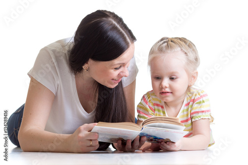 pretty young mother teachin...