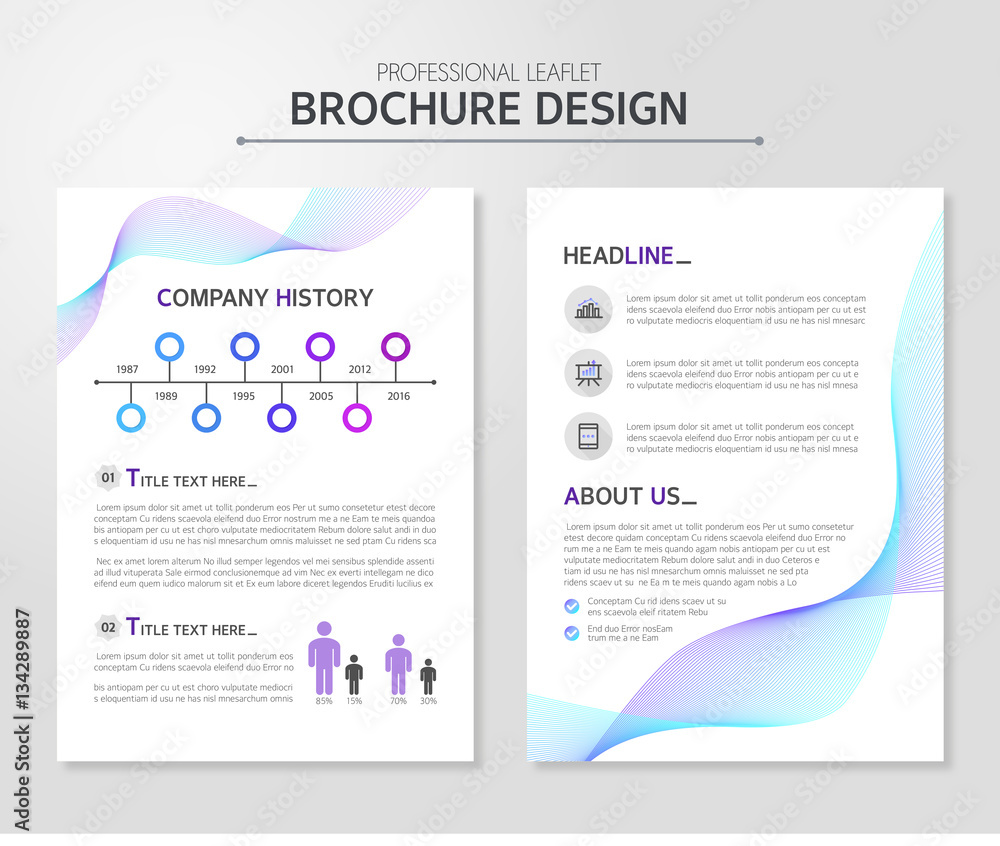 Obraz premium Business brochure set