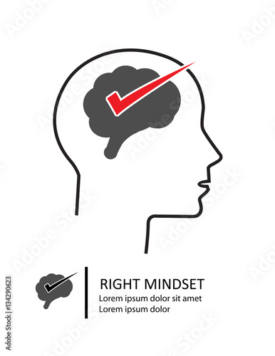 Right Mindset Concept