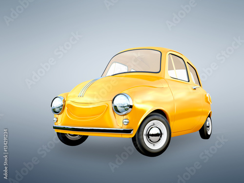 cartoon car 3D rendering