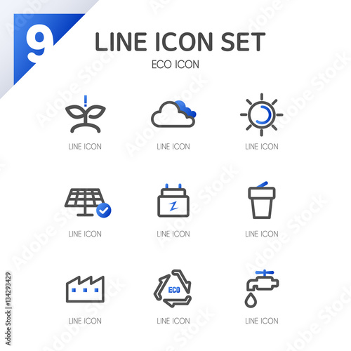 eco Line Icon set