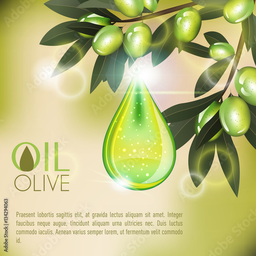 Olive Shining Oil Serum Essence Droplet Cosmetics Ads