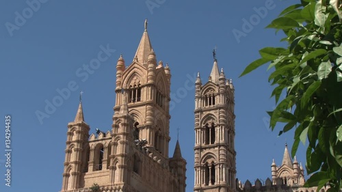 Wallpaper Mural Towers of Palermo Cathedral in Sicily, Italy Torontodigital.ca