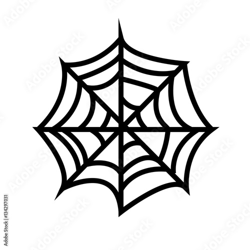 Spiderweb icon isolated on white background. Vector art.