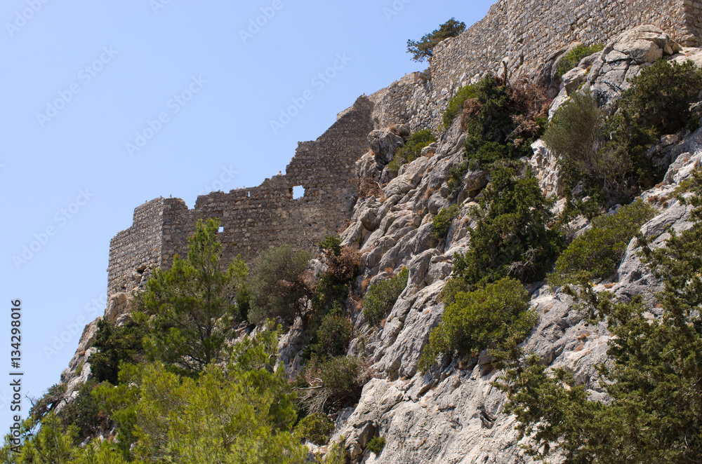 Castle of Monolithos, Rhodes island, Greece Castle of Monolithos, Rhodes island, Greece