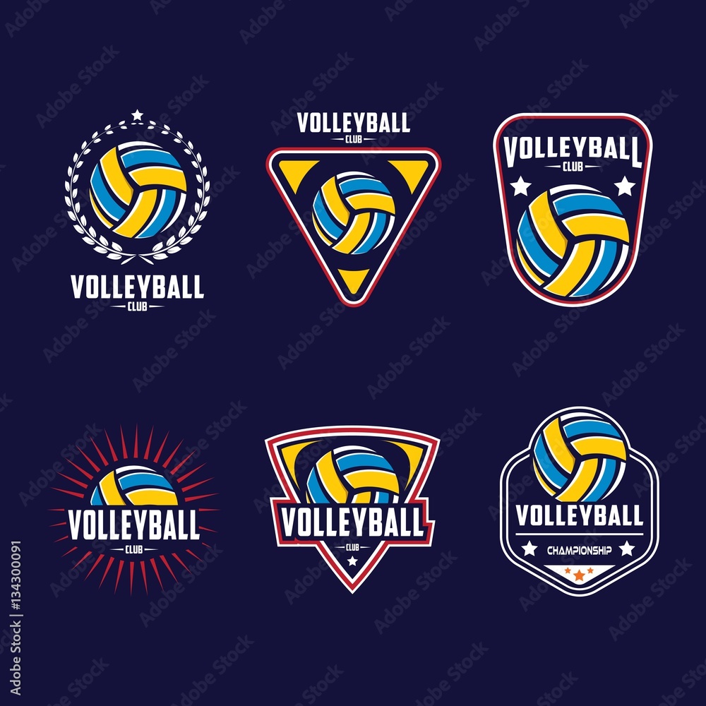 Volleyball logo, America logo