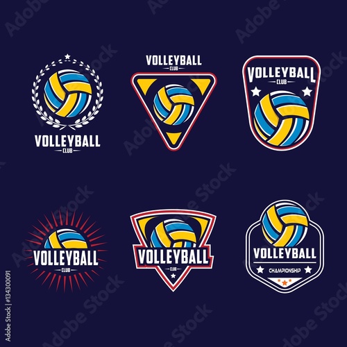 Volleyball logo, America logo