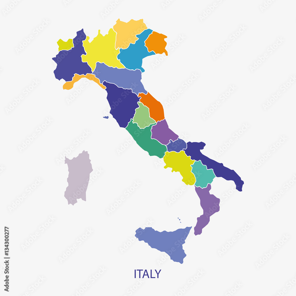 Fototapeta premium ITALY MAP