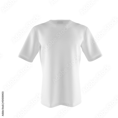 light T-shirt isolated on white