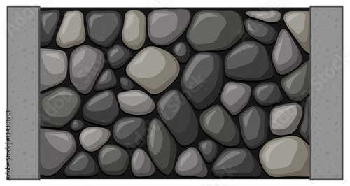 Seamless stone wall design