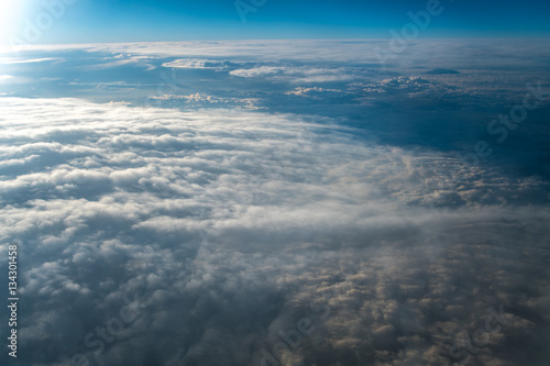 The picturesque cloud view. View from plane © realstock1