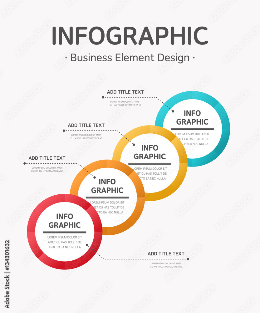 Fototapeta premium Business Info graphic
