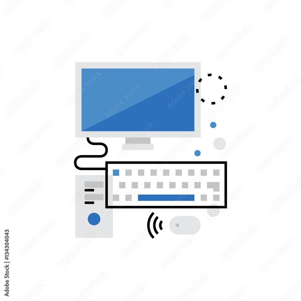 Computer Monoflat Icon